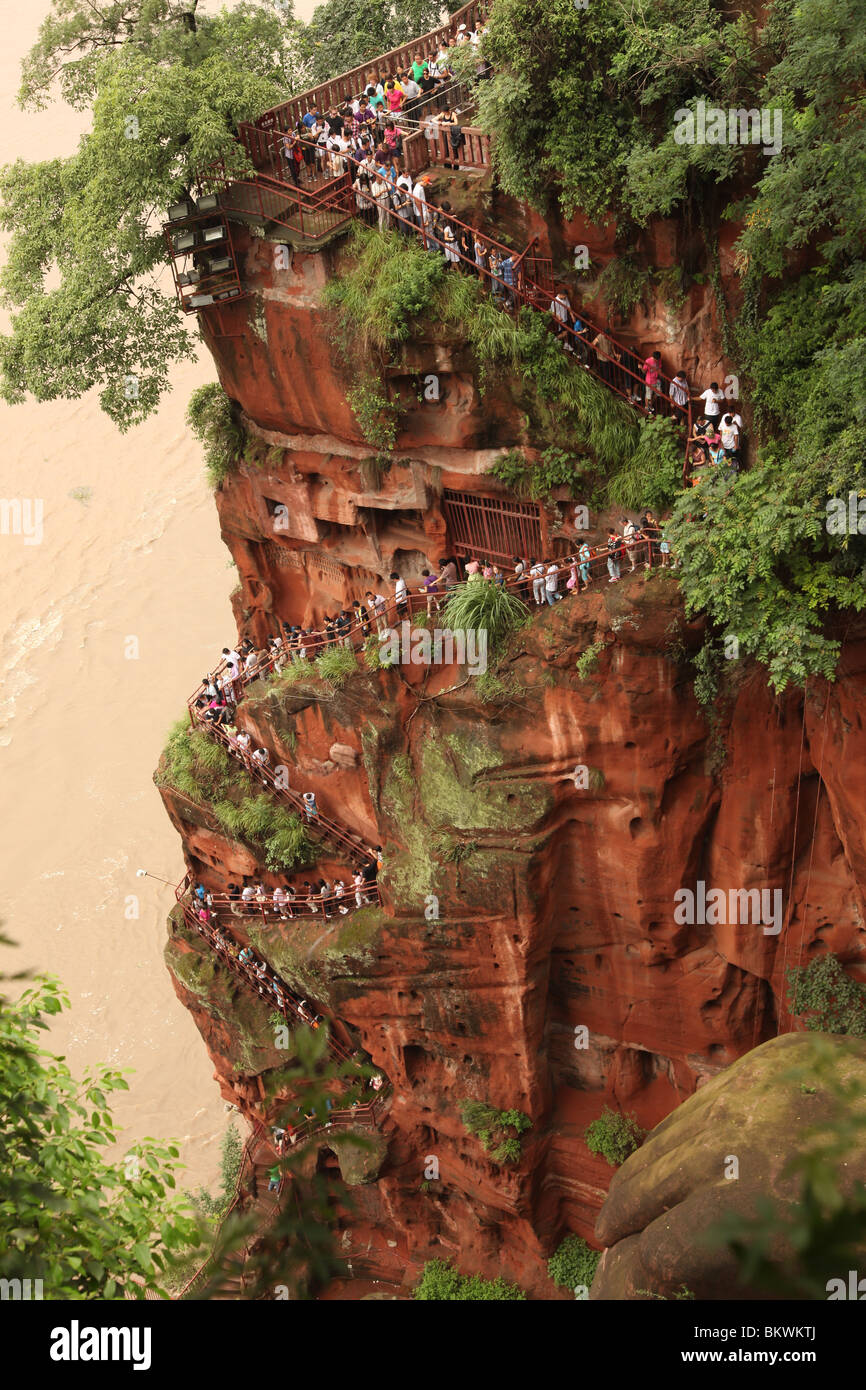 Riesenbuddha, Leshan, China Stockfoto