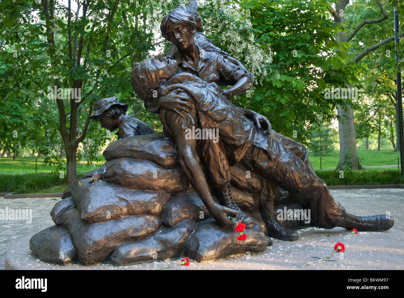 Memorial Statue auf Krankenschwestern und Krankenpfleger, die in Washington DC Stockfoto