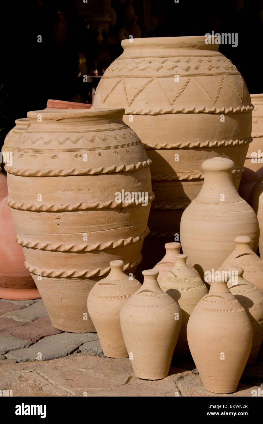 Traditionelle Keramik Markt Nizwa Oman Stockfoto