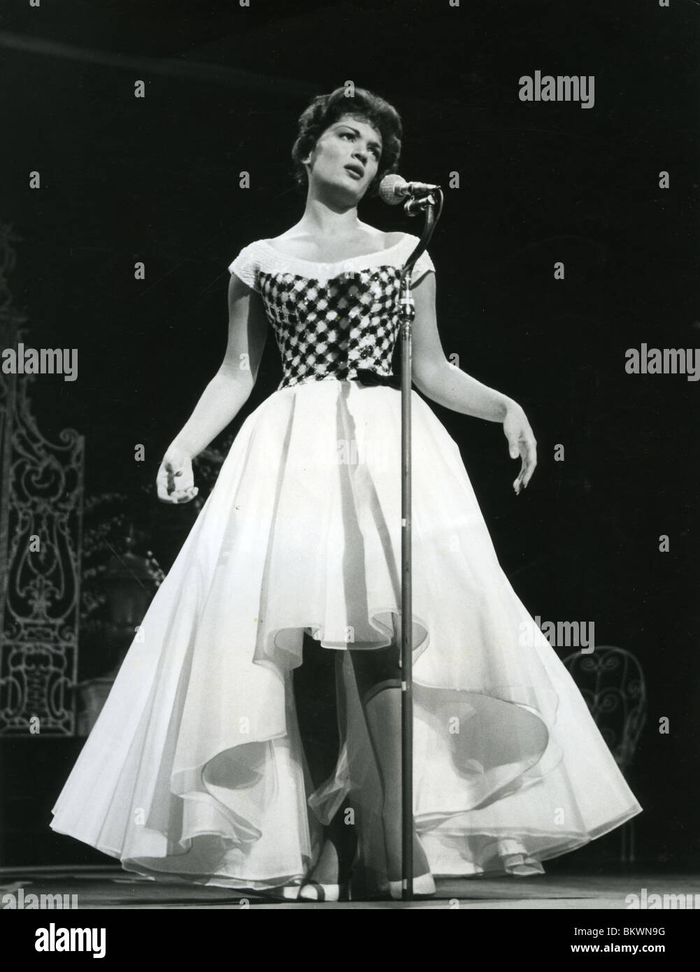 CONNIE FRANCIS - US-Pop-Sängerin über 1958 Stockfoto