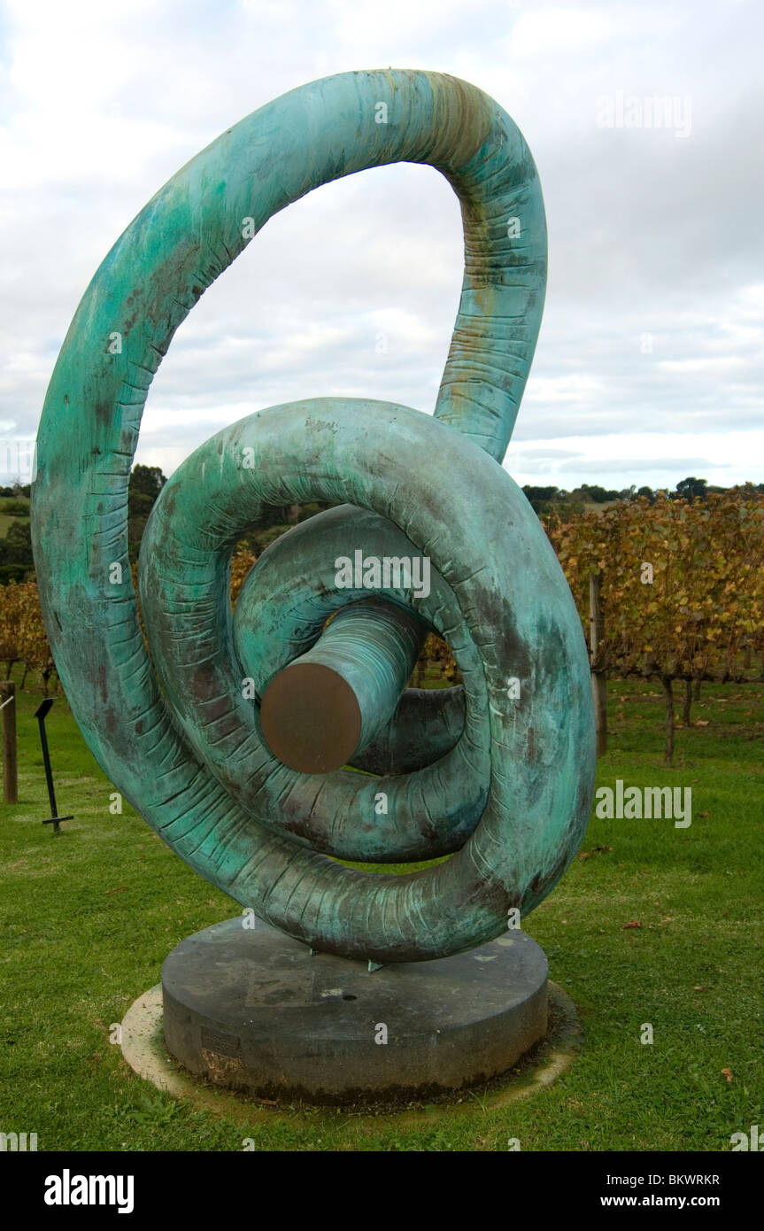 Skulpturenpark in Montalto Weinberg, Red Hill, Mornington Peninsula, Victoria, Australien Stockfoto