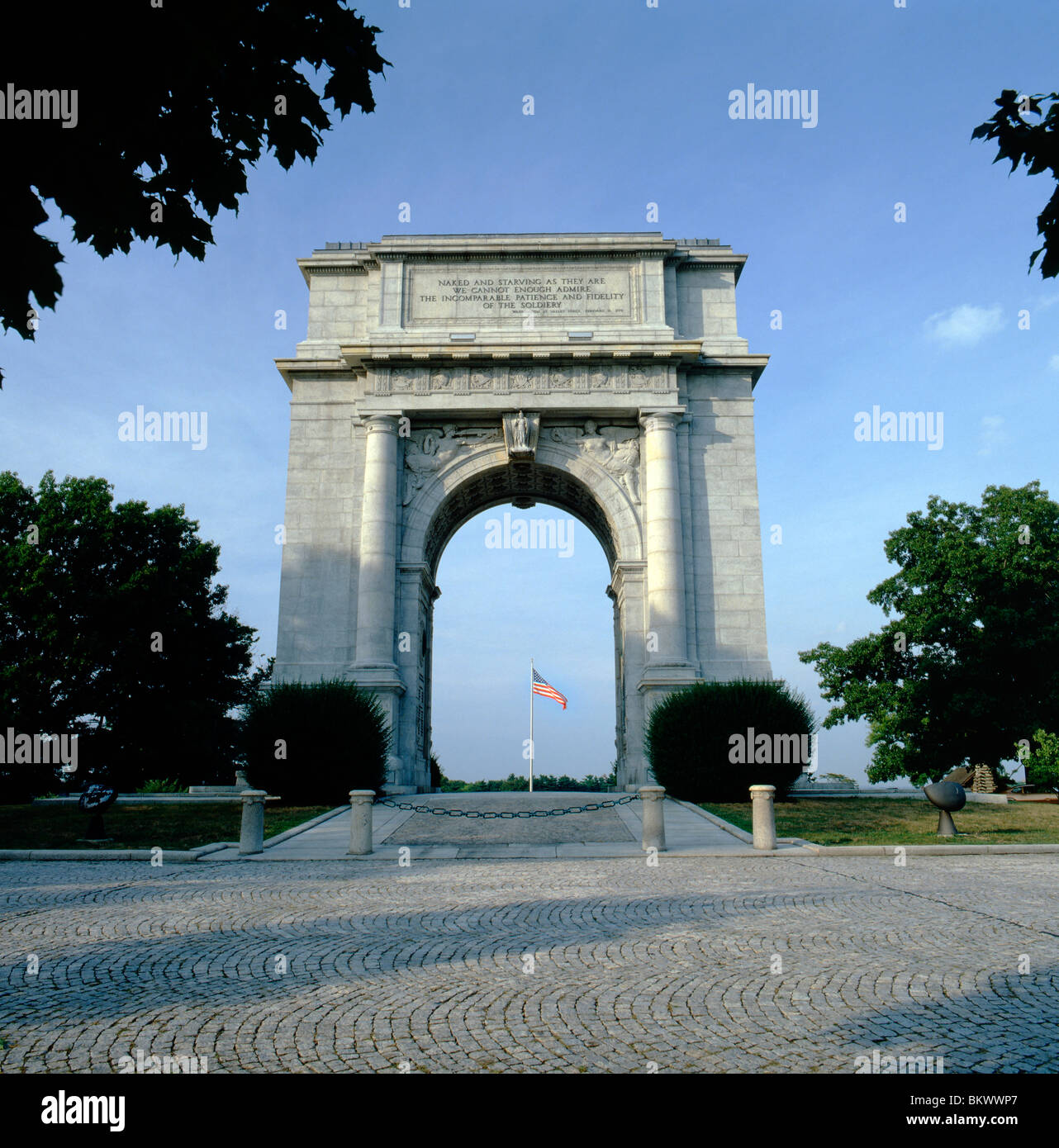 National Memorial Arch, Valley Forge National Historical Park, Valley Forge, Pennsylvania, USA Stockfoto