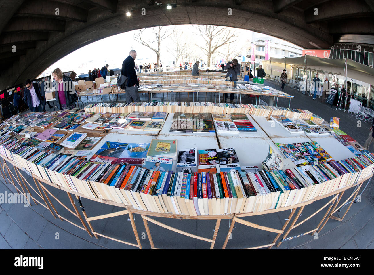 South Bank Buchmarkt, London Stockfoto