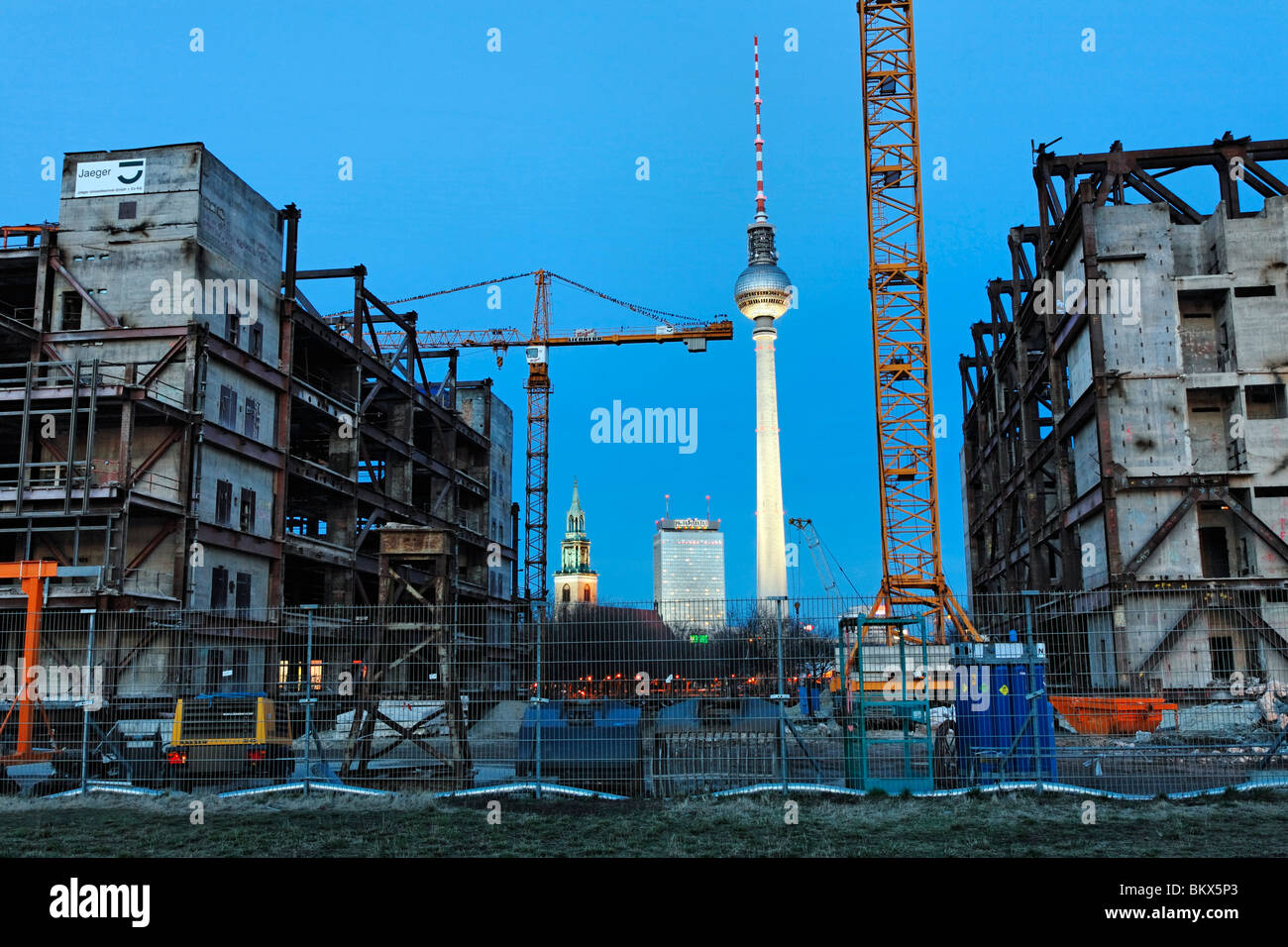 Abriss des Palasts der Republik, Berlin, Deutschland, Europa Stockfoto