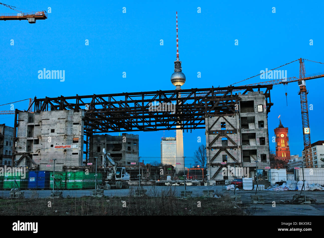 Abriss des Palasts der Republik, Berlin, Deutschland, Europa Stockfoto