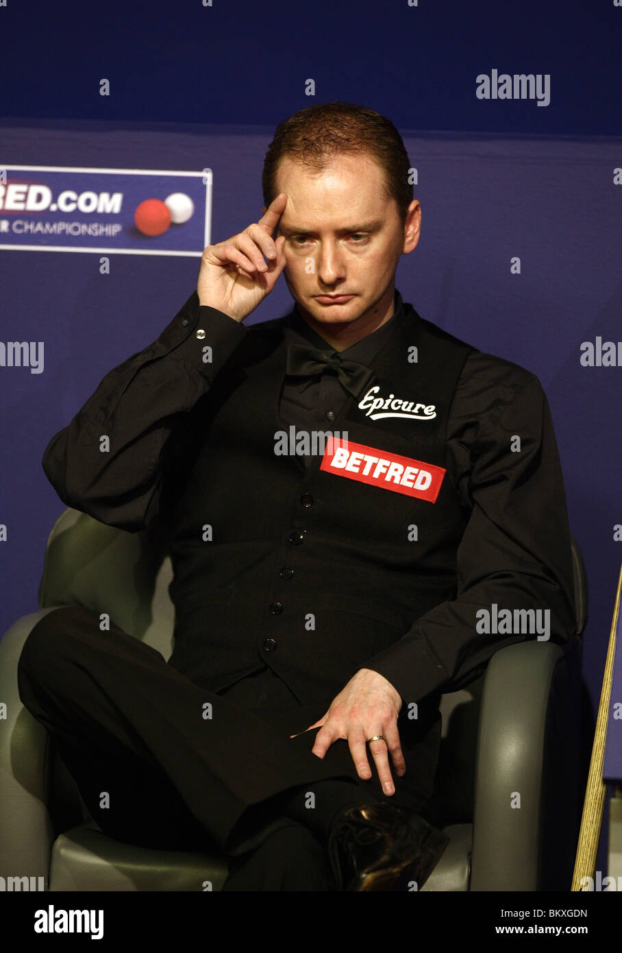 GRAEME DOTT WORLD SNOOKER CHAMPIONSHIP der Tiegel SHEFFIELD ENGLAND 3. Mai 2010 Stockfoto