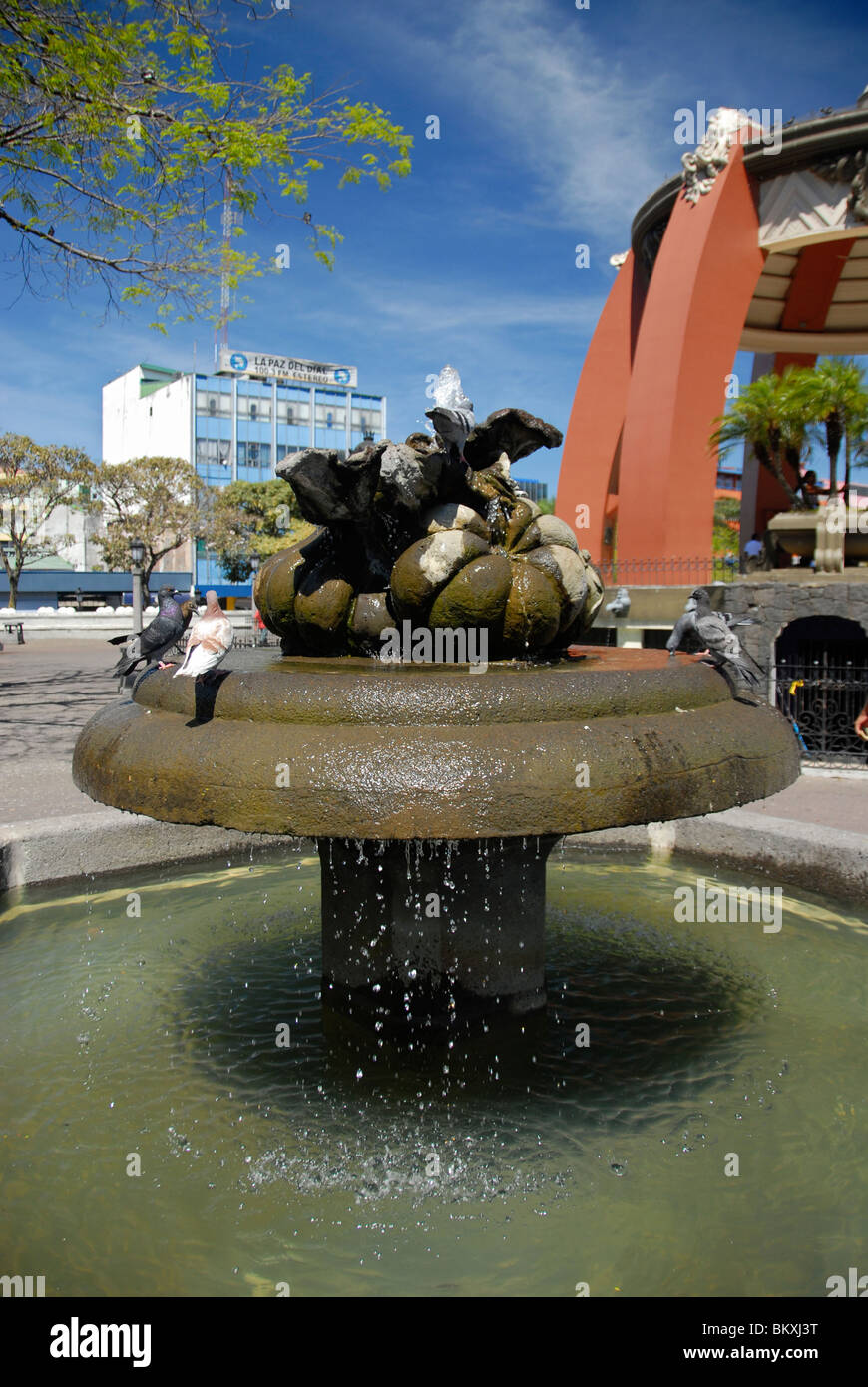 Brunnen im Central Park, San Jose, Costa Rica, Mittelamerika Stockfoto