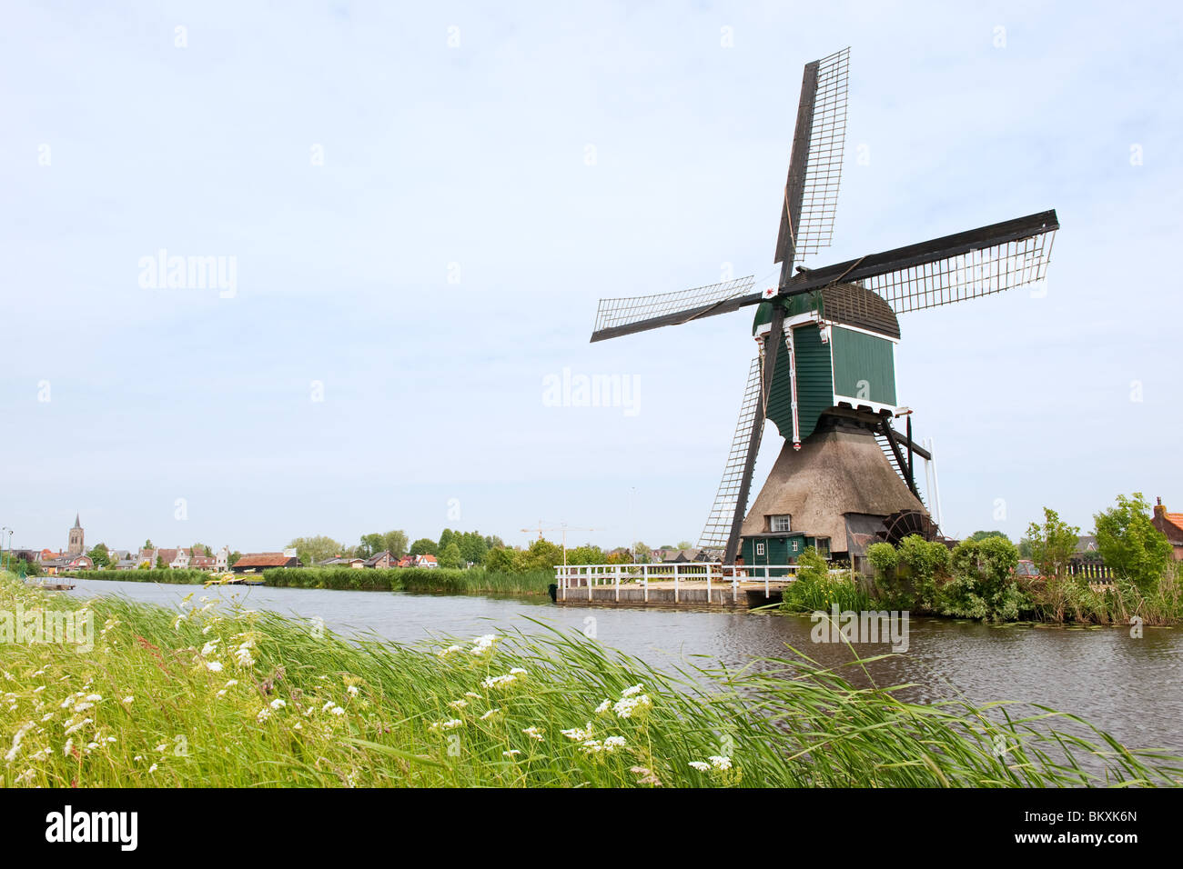 Windmühle Groot-Ammers Stockfoto