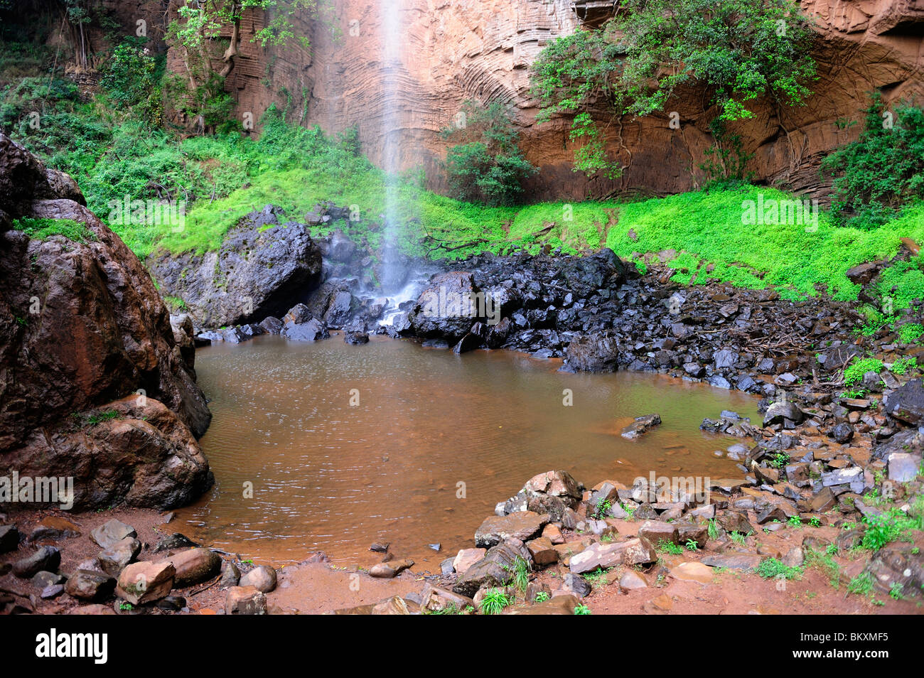 Bridal Veil Falls in der Nähe von Sabie in Provinz Mpumalanga, Südafrika Stockfoto