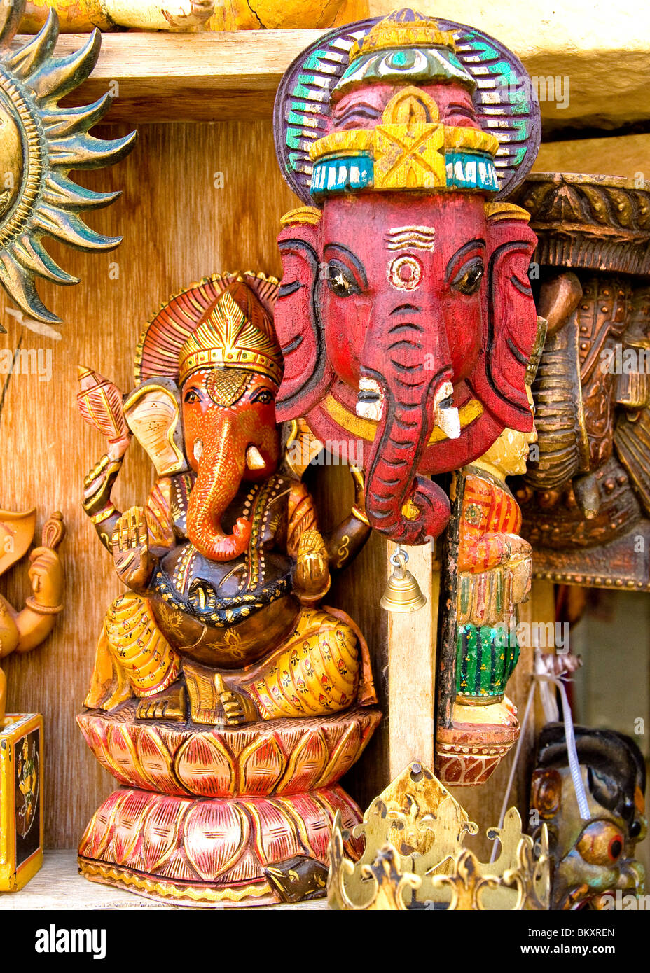 Ganesh-Statuen, Jaisalmer Fort, Rajasthan, Indien Stockfoto