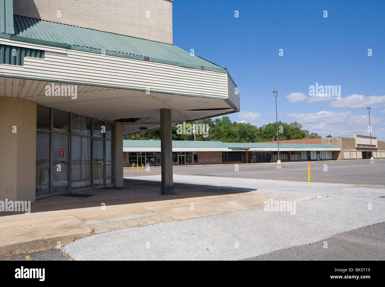 Einem leeren Einzelhandel Shopping-Center. Stockfoto