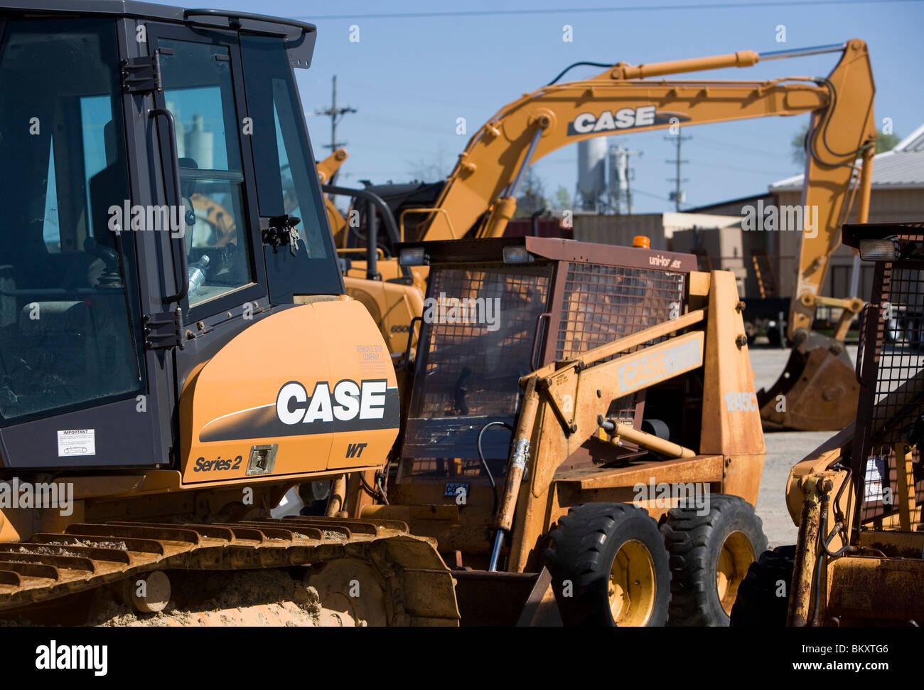 Case Baumaschinen. Stockfoto