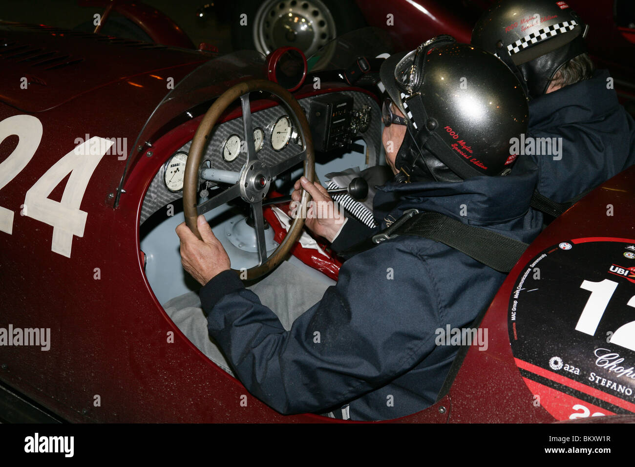 1000 Meilen Italien 2010. Andrsen Henning auf Healey Silverstone 1949 Stockfoto