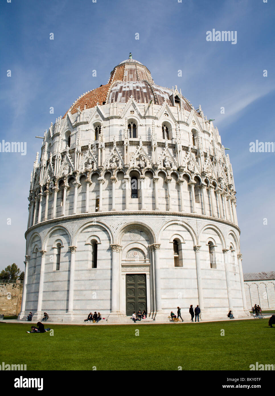 Pisa - Baptisterium des Heiligen Johannes - Piazza dei Miracoli Stockfoto