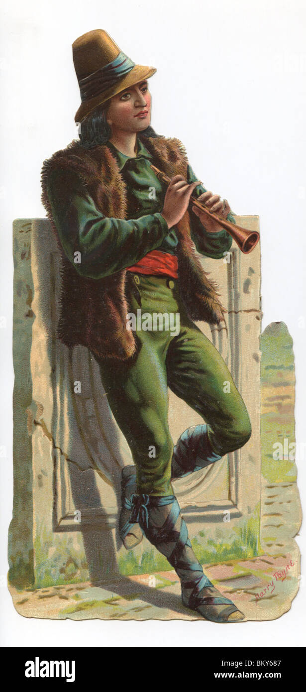 Der Flötenspieler Stockfoto