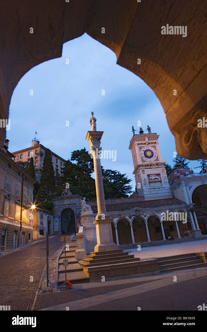 Loggia di San Giovanni auf der Piazza della Liberta in Udine, Friaul-Julisch Venetien, Italien Stockfoto