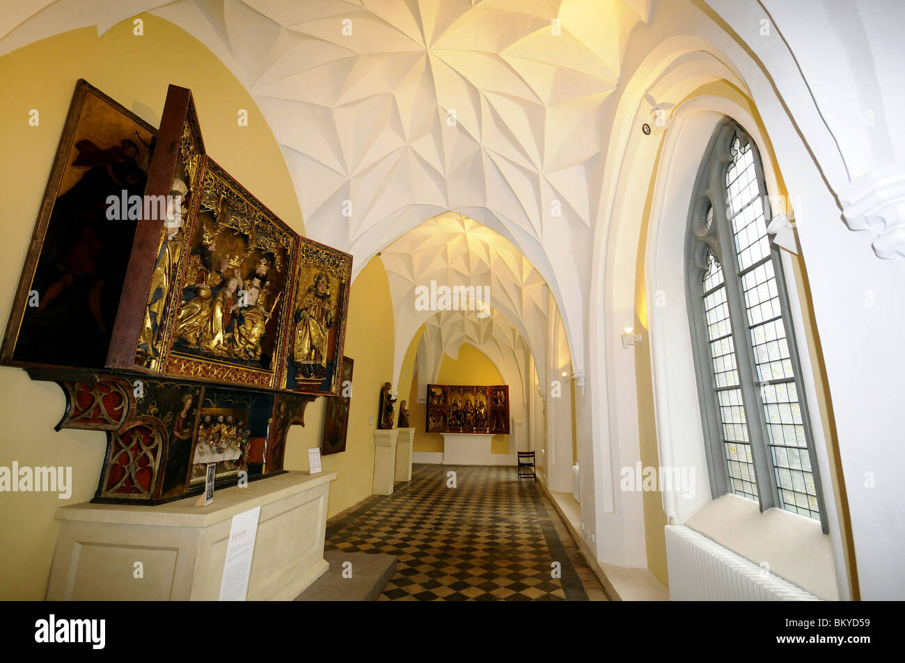Verlassenen Korridor im Nationalmuseum, Gdansk, Polen, Europa Stockfoto