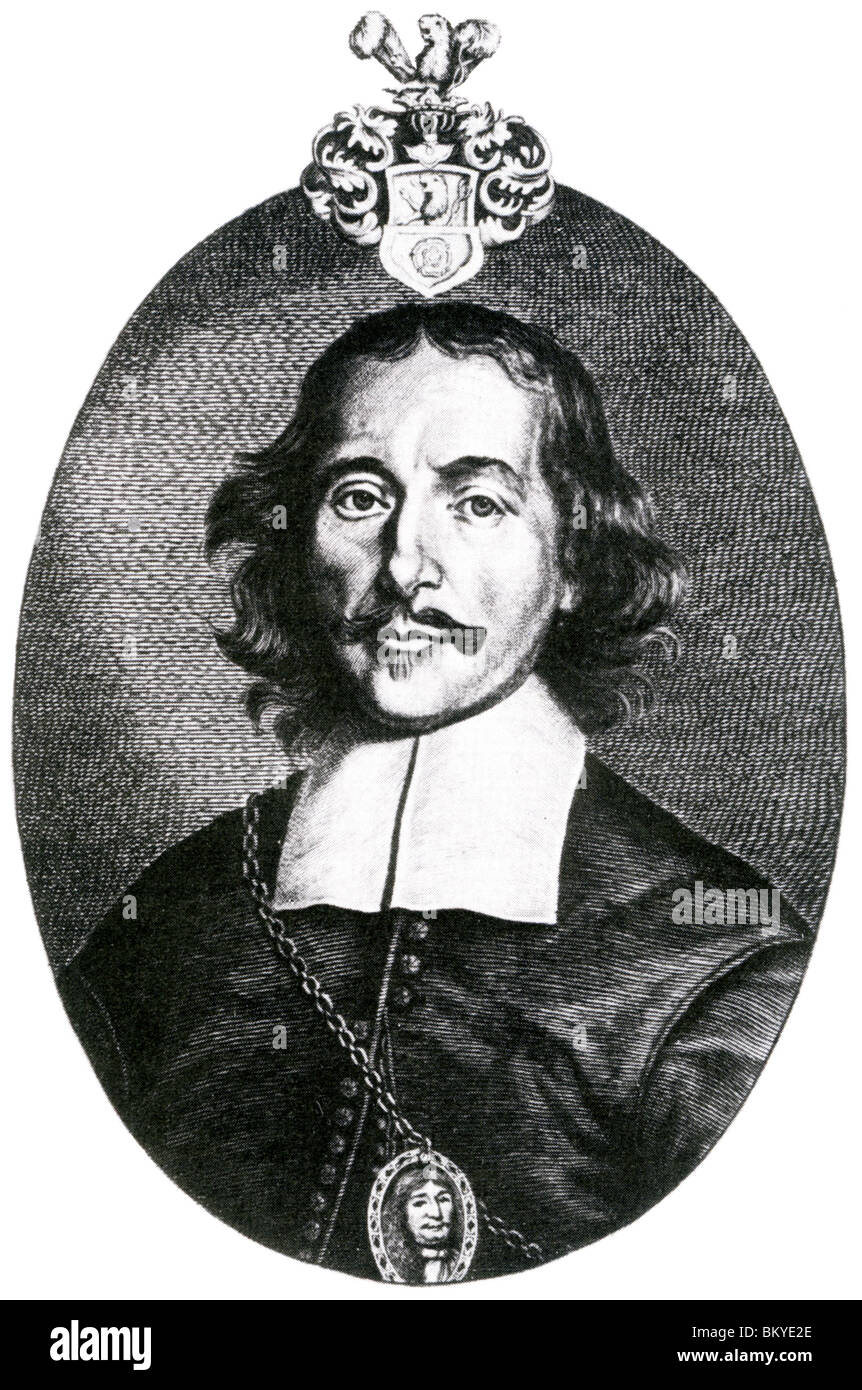 OTTO von GUERICKE wie gezeigt in seinem Buch "Experimenta Nova" in 1672 veröffentlicht Stockfoto