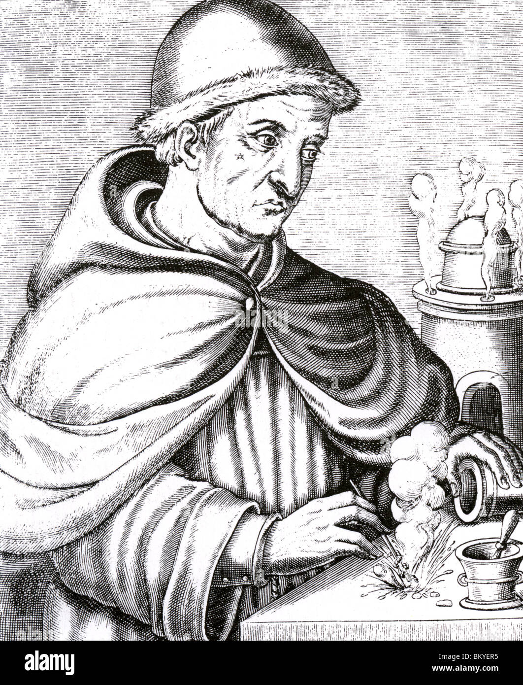ROGER BACON - englischen Philosophen und Franziskanermönch (c 1214-1294) Stockfoto