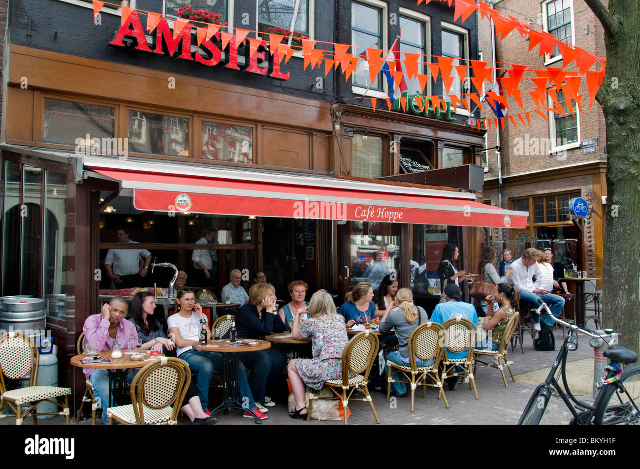 Hoppe Amsterdam, Cafe Restaurant, Bar Pub Niederlande Stockfoto