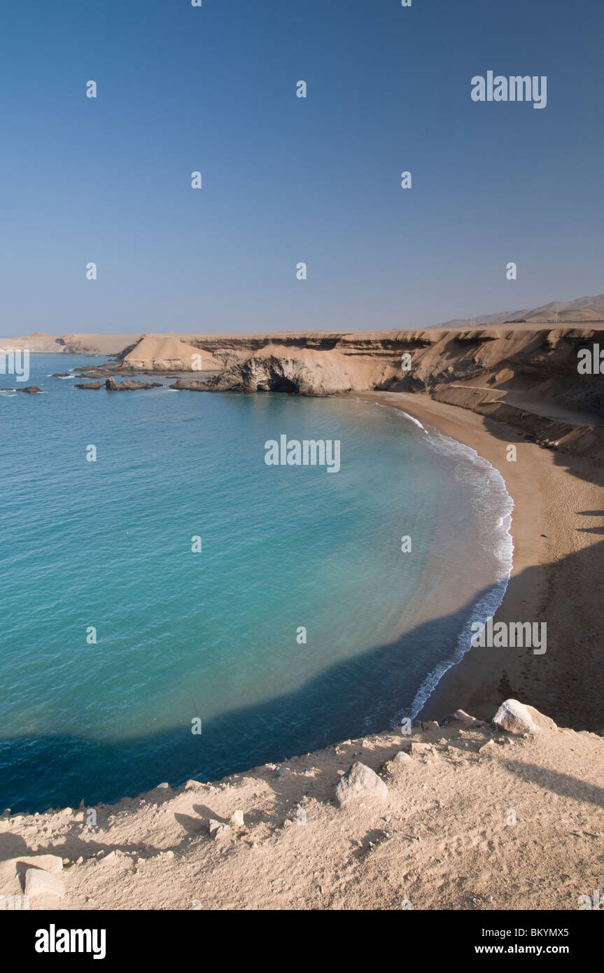 Leeren Strand an der Küste von Peru Stockfoto