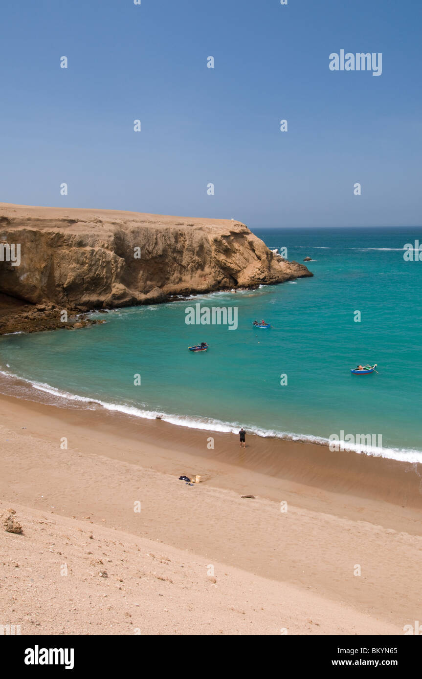 Leeren Strand an der Küste von Peru Stockfoto