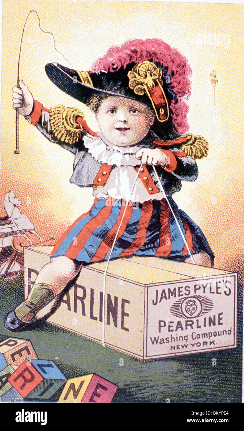 James Pyle Pearline waschen Compound, Handel Karten, USA, Illinois, Chicago, Newberry Library, 19. Jahrhundert Stockfoto