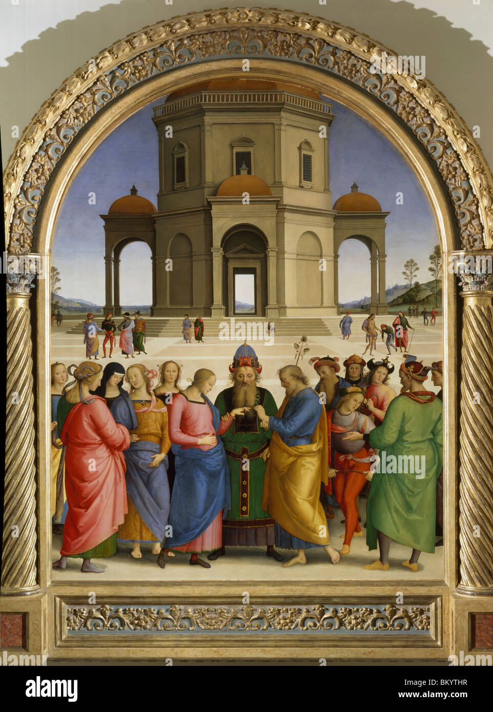 Die Hochzeit der Jungfrau, c. 1500-1504, Pietro Perugino (c. 1450-1523/Italienisch), Musée des Beaux-Arts, Caen Stockfoto
