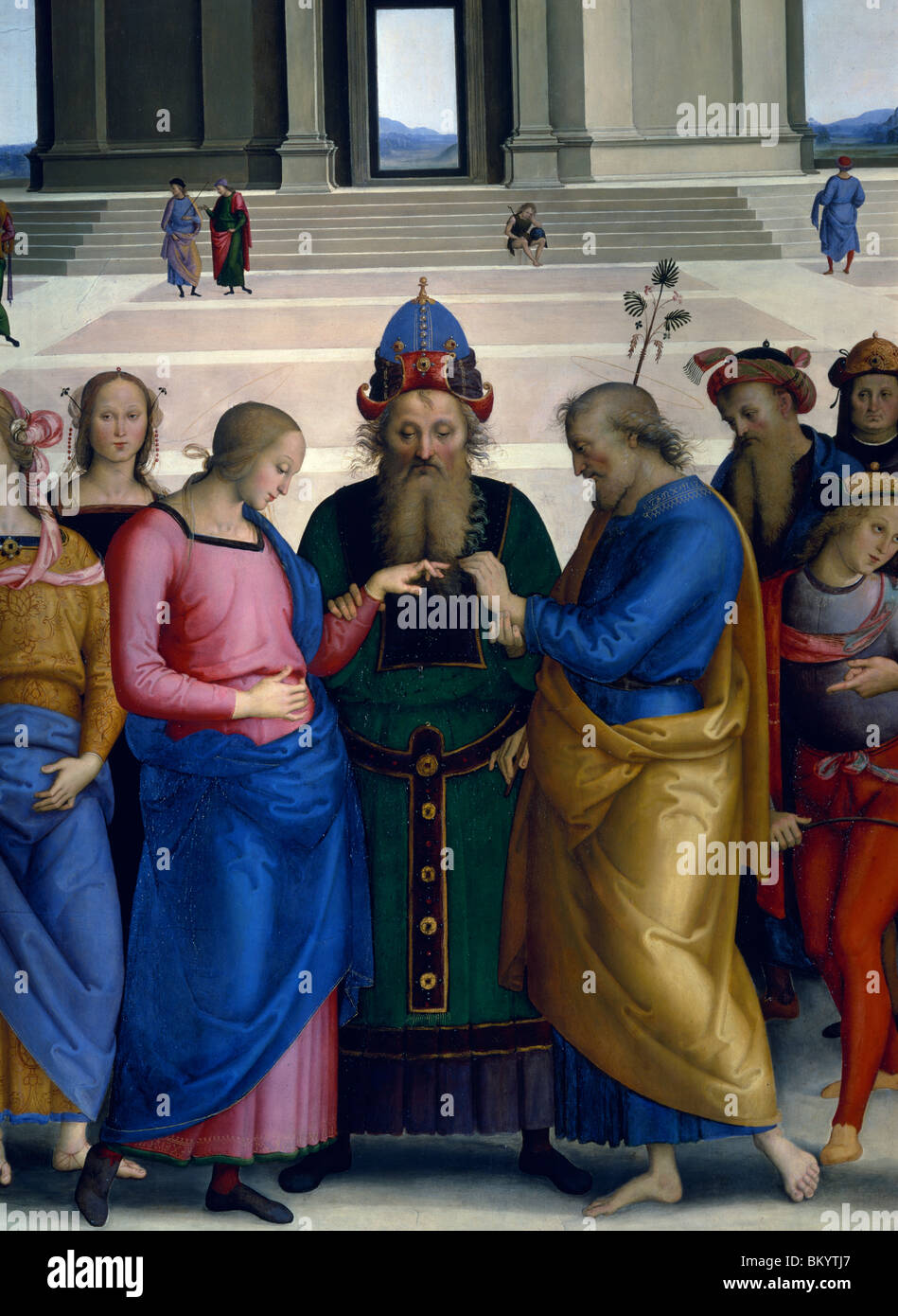 Die Hochzeit der Jungfrau von Pietro Perugino, c. 1500-1504, (c.1450-1523) Stockfoto