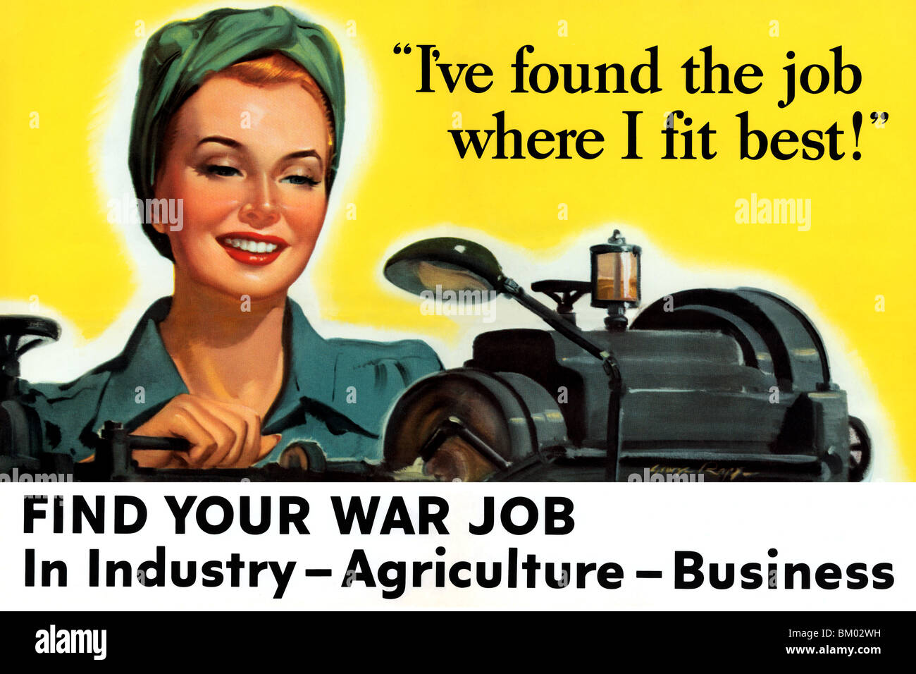 Finden Sie Ihren Krieg Job Stockfoto
