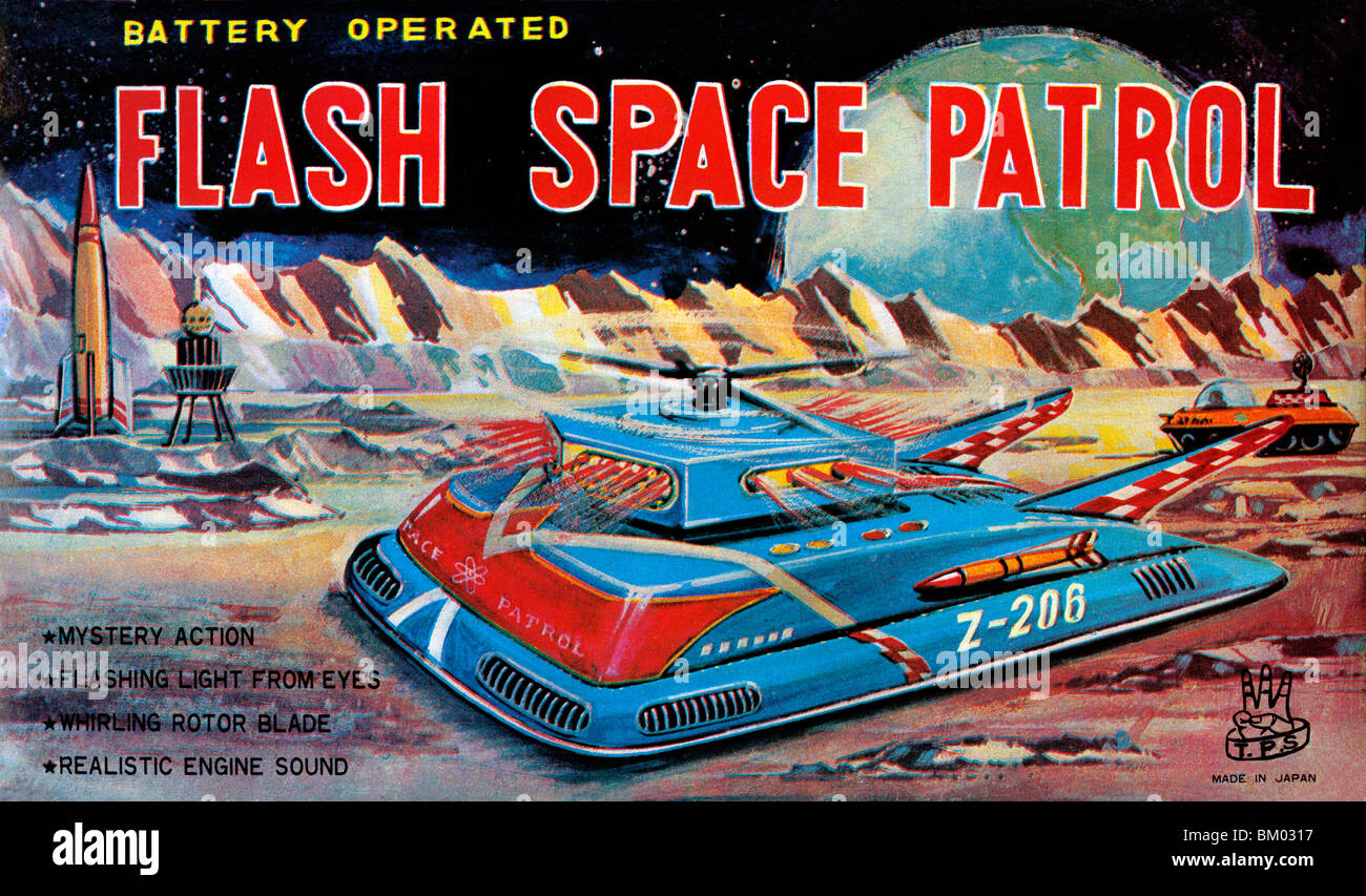 Flash Space Patrol Stockfoto