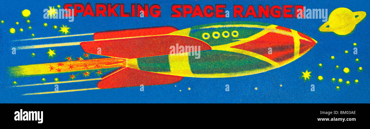 Sekt Space Ranger Stockfoto