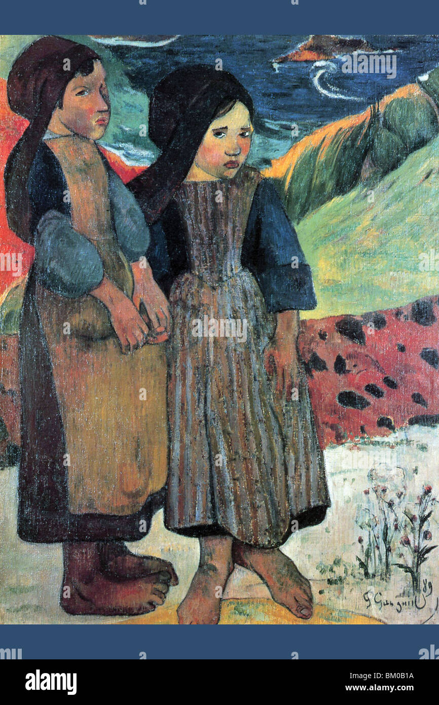 Breton in der Nähe von Meer Stockfoto