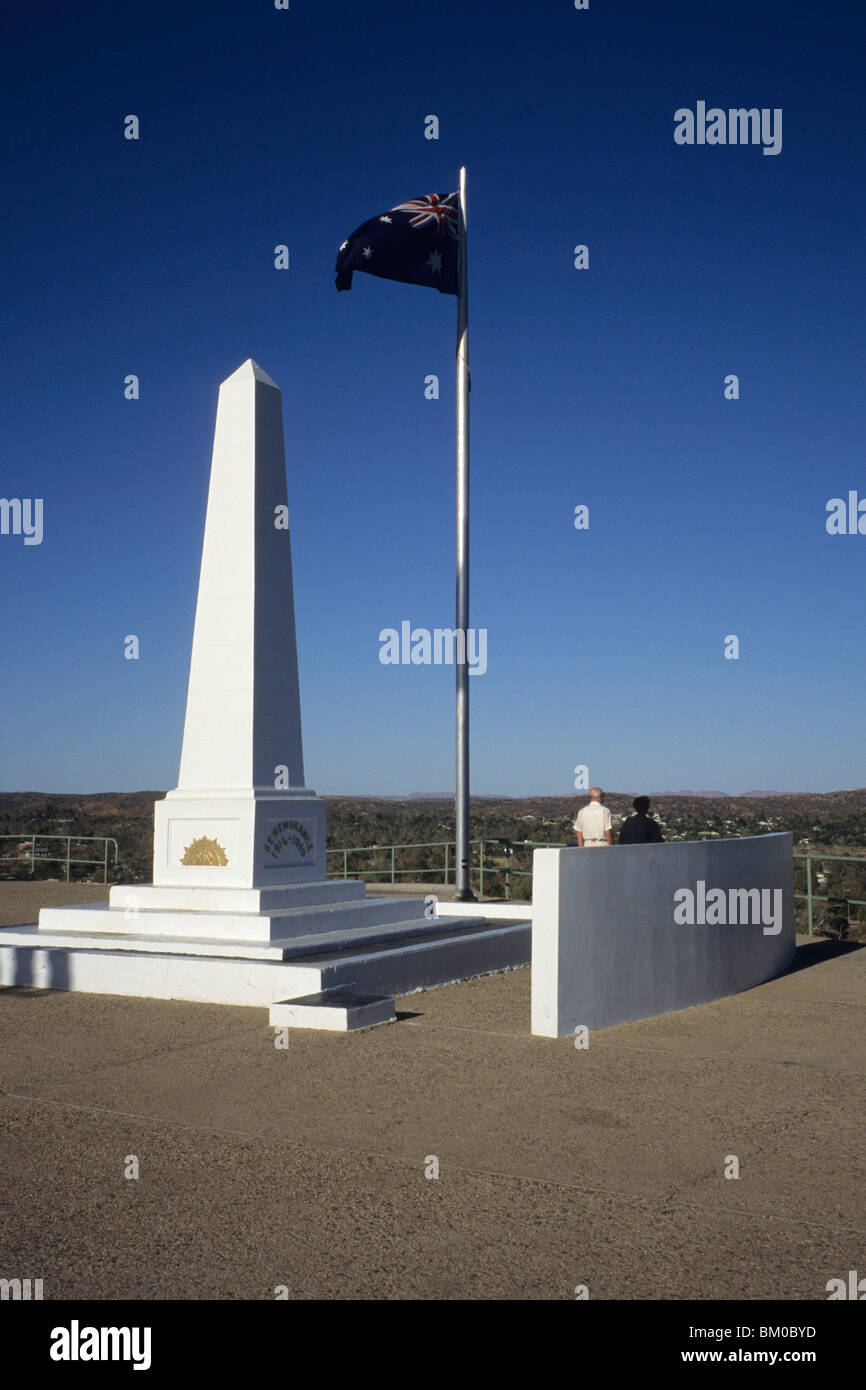 Anzac Hill War Memorial, Alice Springs, Northern Territory, Australien Stockfoto