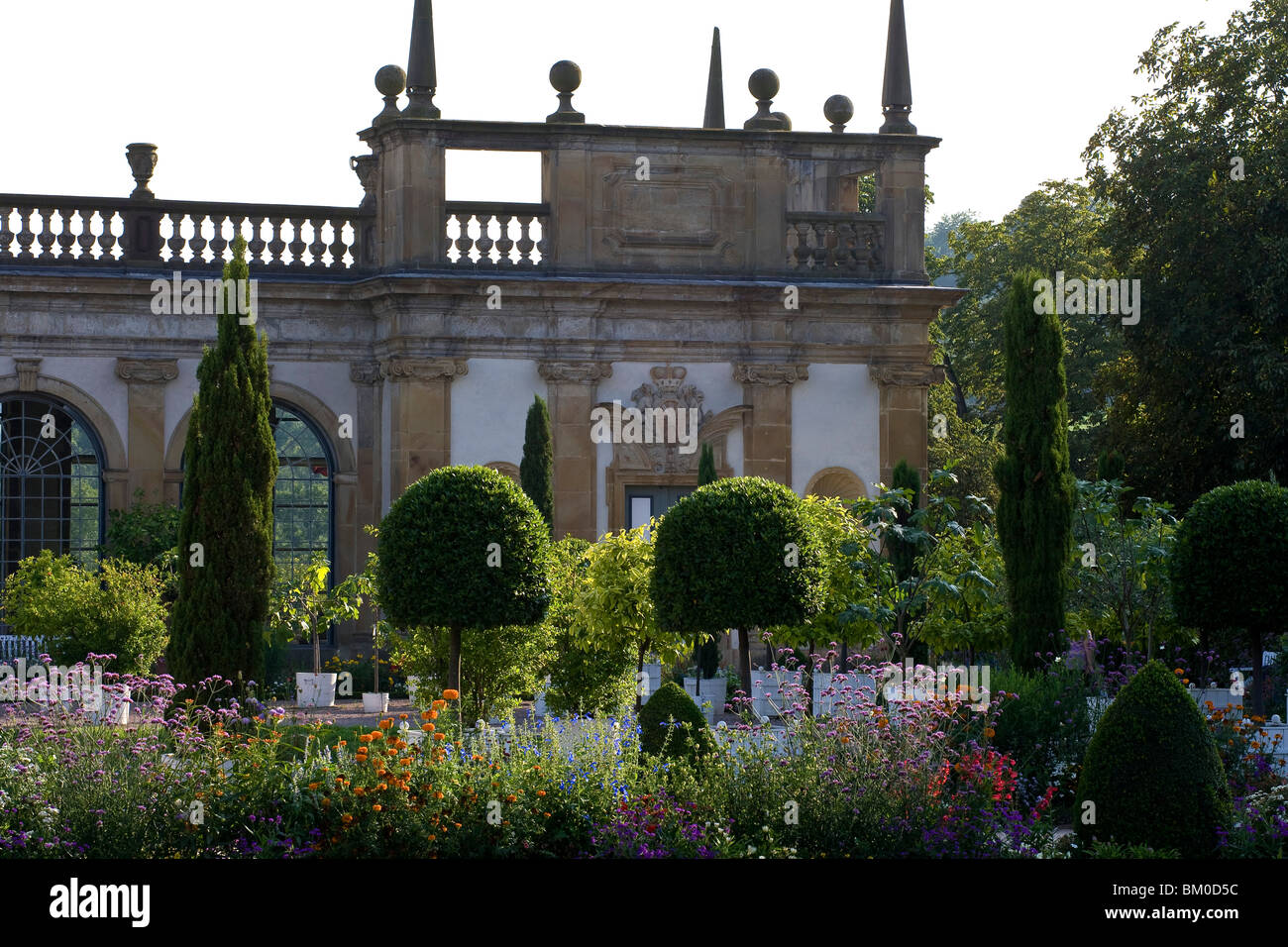 Orangerie in Weikersheim Palast Garten, Baden-Württemberg, Deutschland, Europa Stockfoto