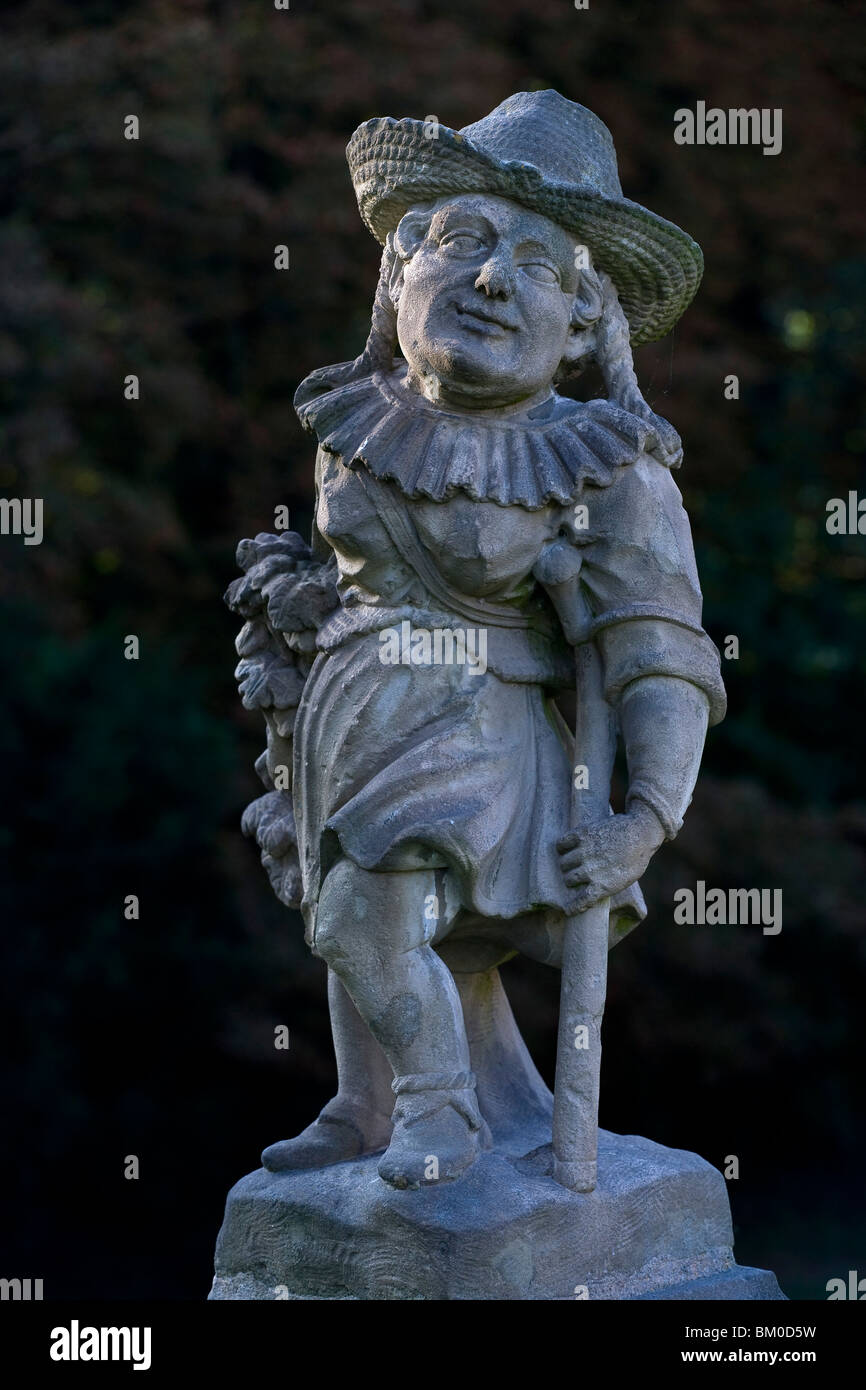 Skulptur in Weikersheim Palast Garten, Baden-Württemberg, Deutschland, Europa Stockfoto