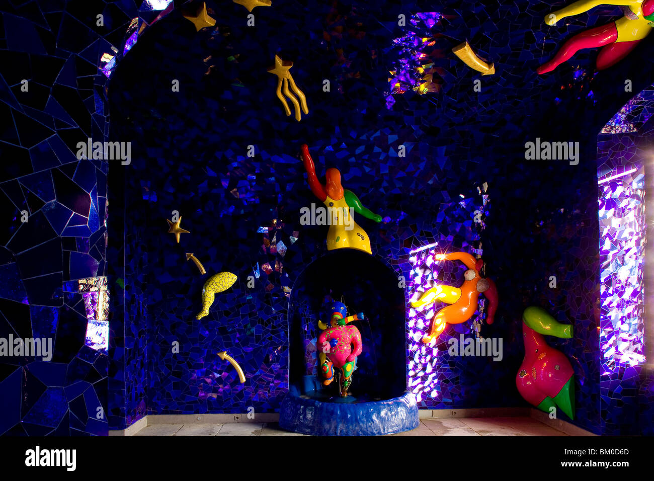 Niki de Saint Phalle Grotte, großer Garten, Herrenhäuser Gärten, Hannover, Niedersachsen, Deutschland, Europa Stockfoto