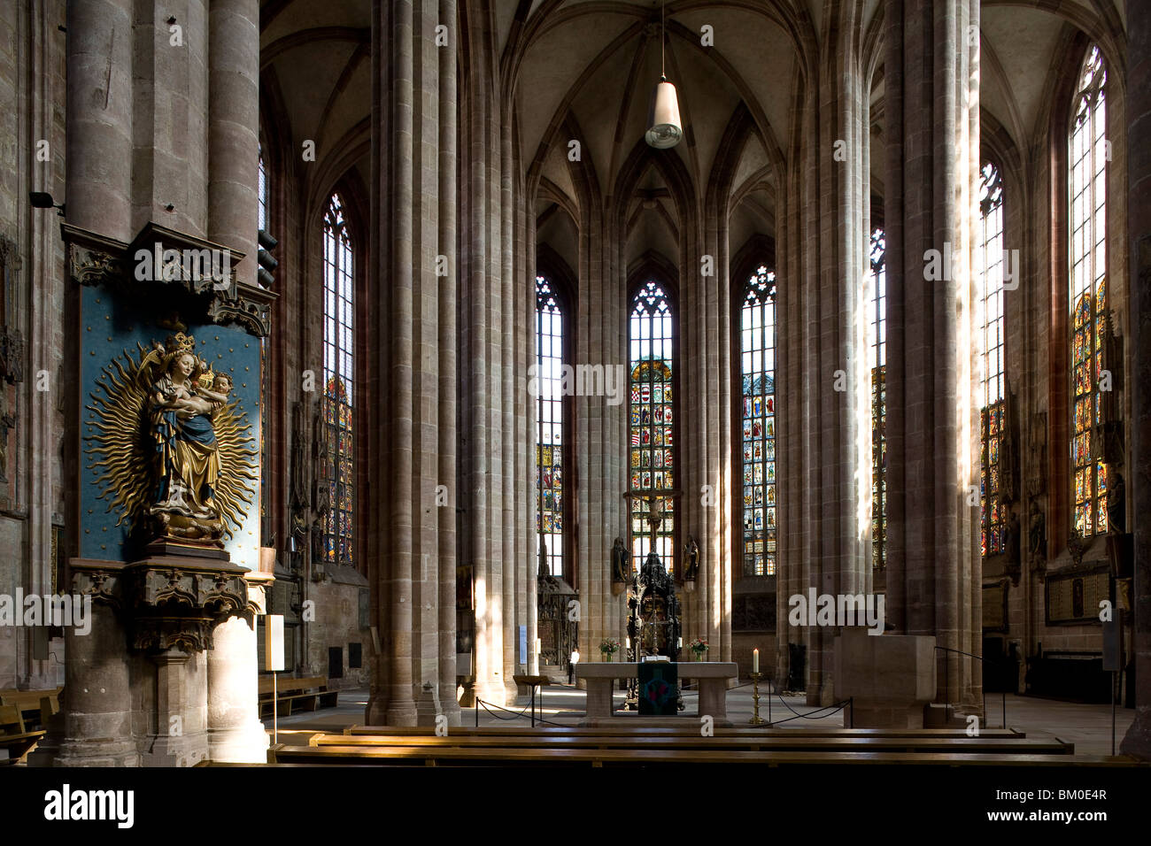St. Sebaldus-Kirche, Sebalduskirche in Nürnberg, Nürnberg, Bayern, Deutschland, Europa Stockfoto