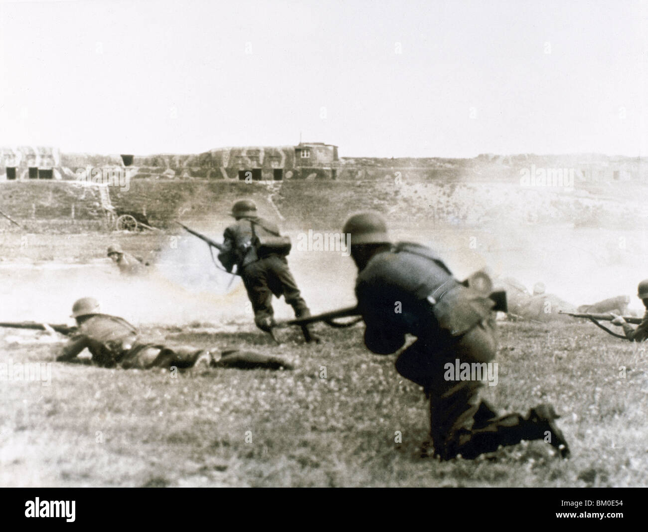 DER ZWEITE WELTKRIEG. Bundeswehr taktische Übungen. Stockfoto