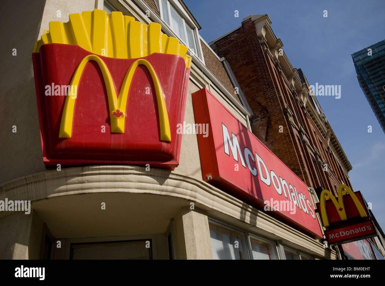 McDonald's-Restaurant wird in Toronto 20. April 2010 gesehen. Stockfoto