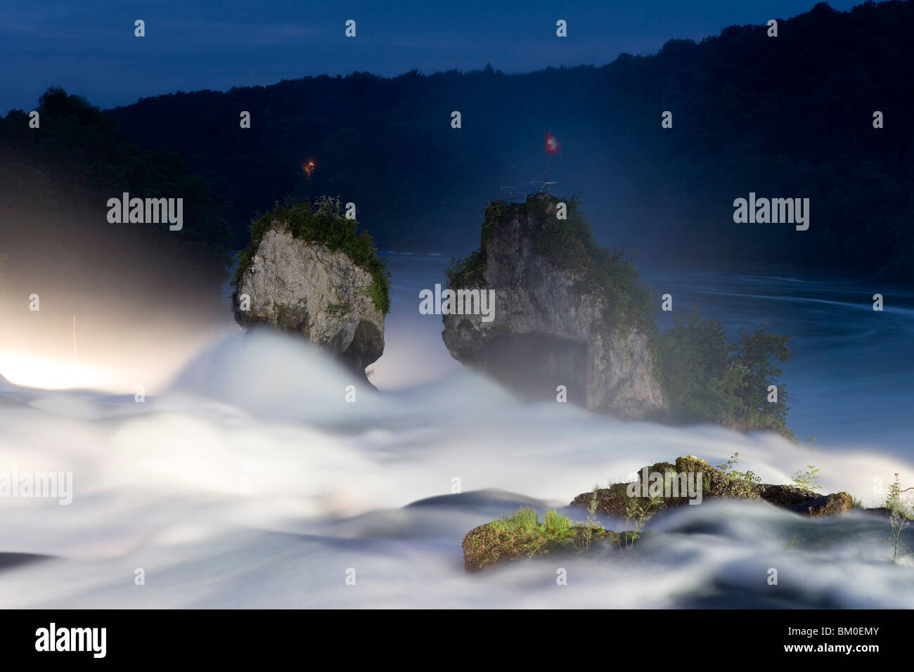 Rheinfall bei Schaffhausen, Kanton Zürich, Schweiz, Europa Stockfoto