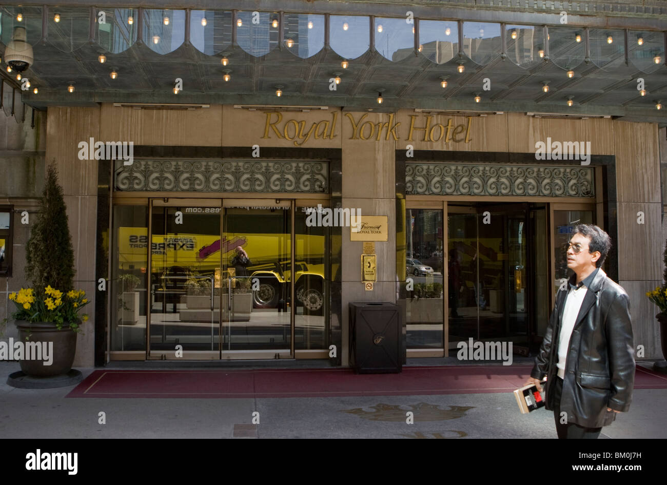 Royal York Hotel sieht in Downtown Toronto Stockfoto