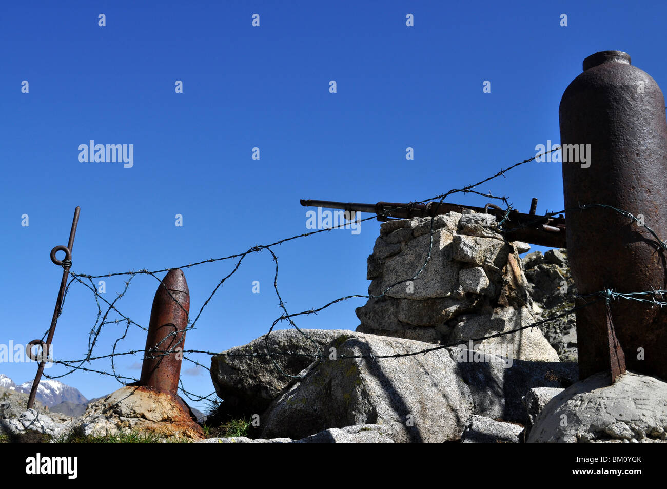 Ersten Weltkriegs in adamello Stockfoto