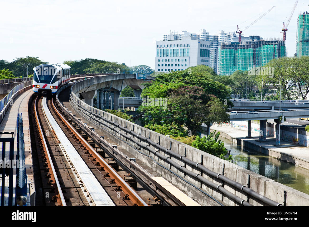 Kuala Lumpur Rapid Transport Zug Stockfoto