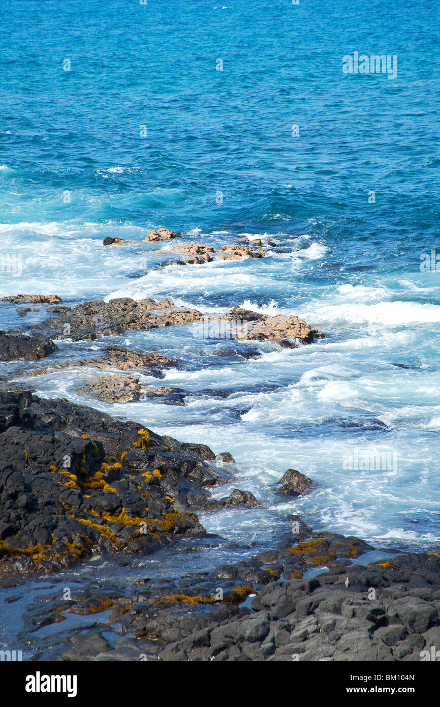 Küsten Blick auf Big Island von Hawaii mit Lavafelsen Stockfoto