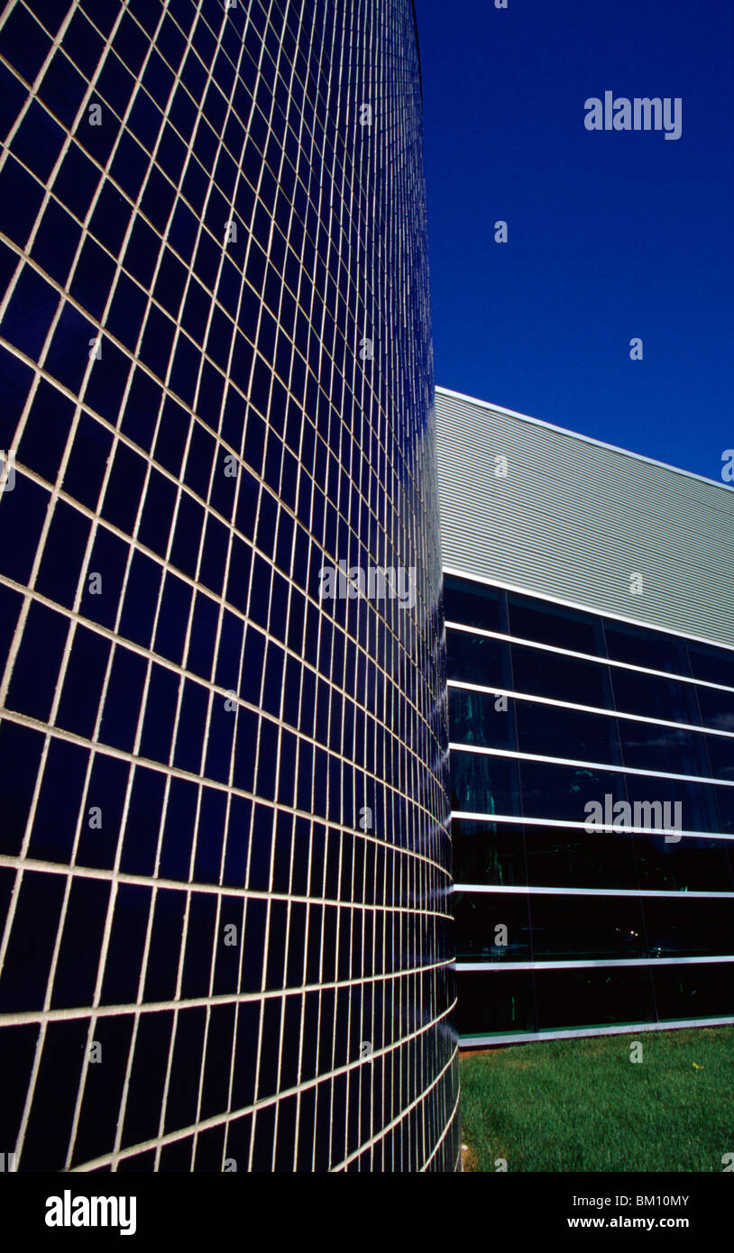 Fassade des ein Science Center, Detroit Science Center in Detroit, Michigan, USA Stockfoto