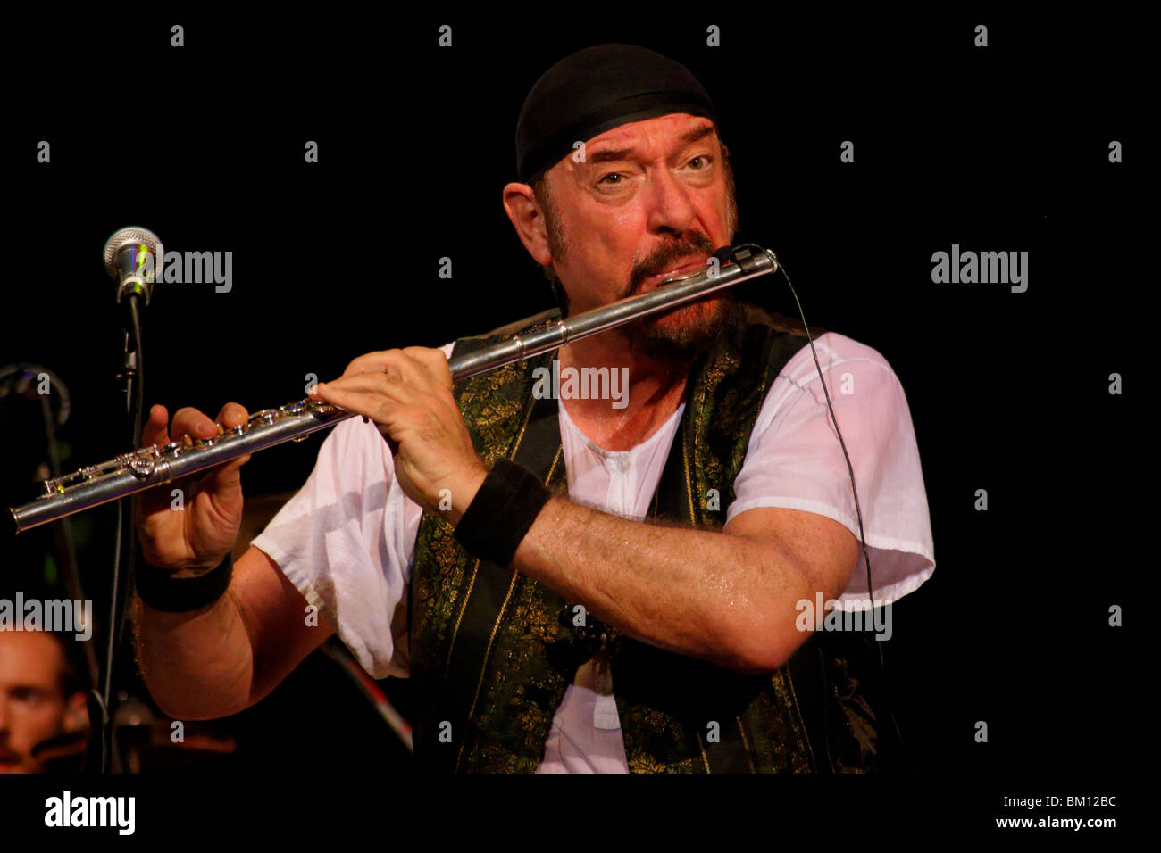 Ian Anderson, Jethro Tull Konzert in Caesarea, Israel Stockfoto