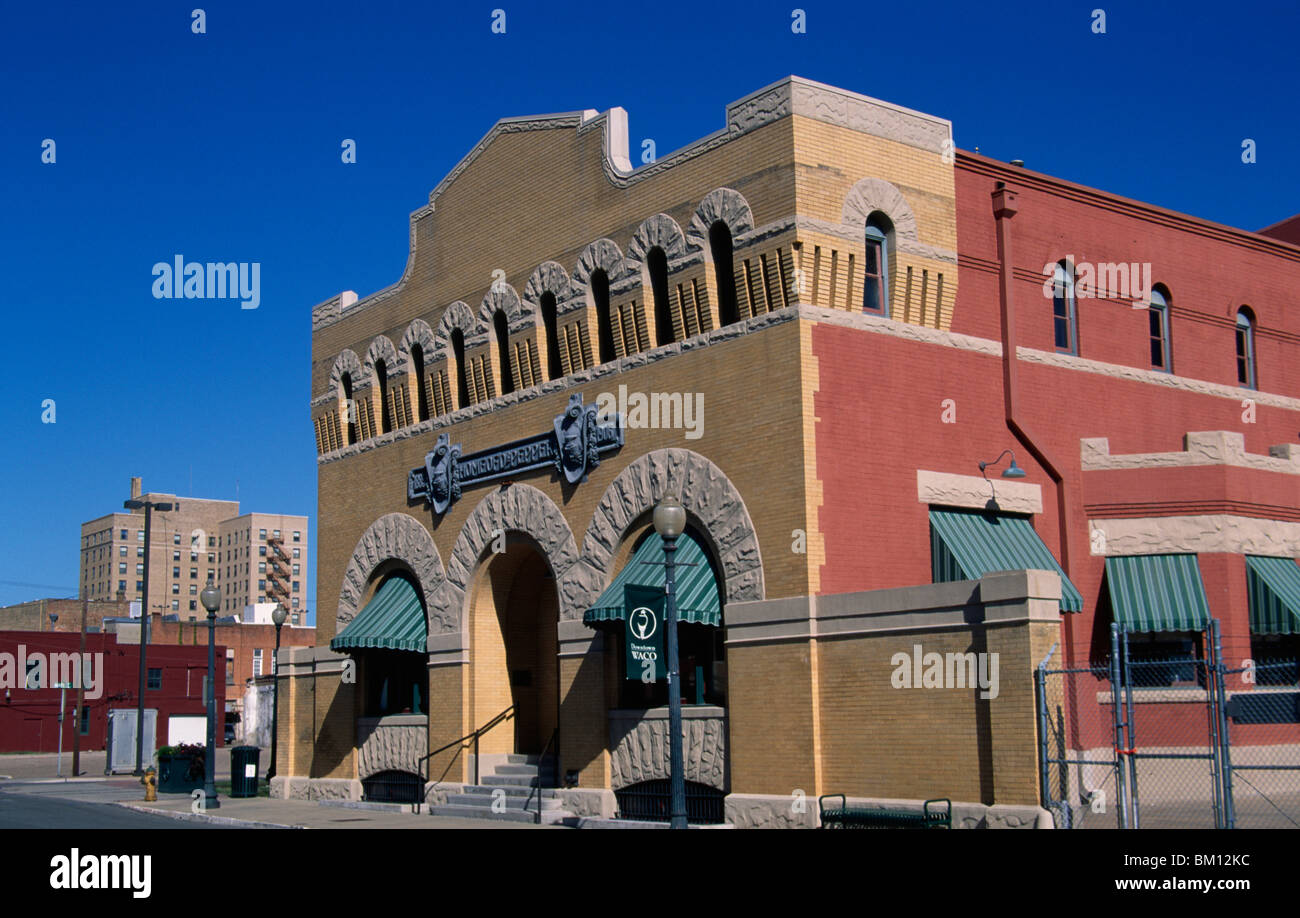 Fassade des Museums, Dr. Pepper, Waco, Texas, USA Stockfoto