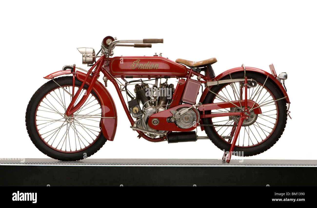 Indische 7hp 1917 Powerplus Motorrad Stockfoto