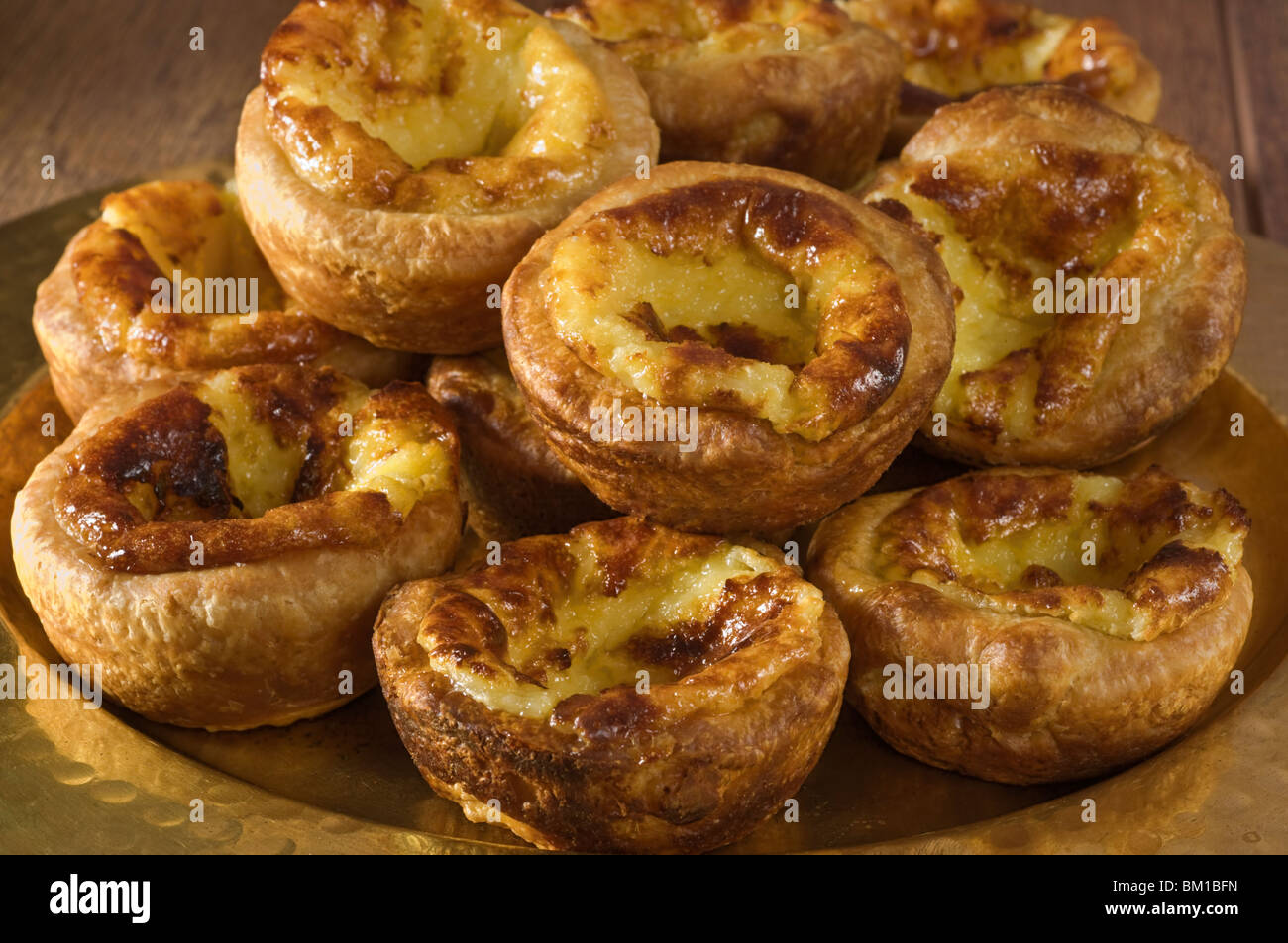 Pasteis de Nata Pudding Törtchen Portugal Stockfoto